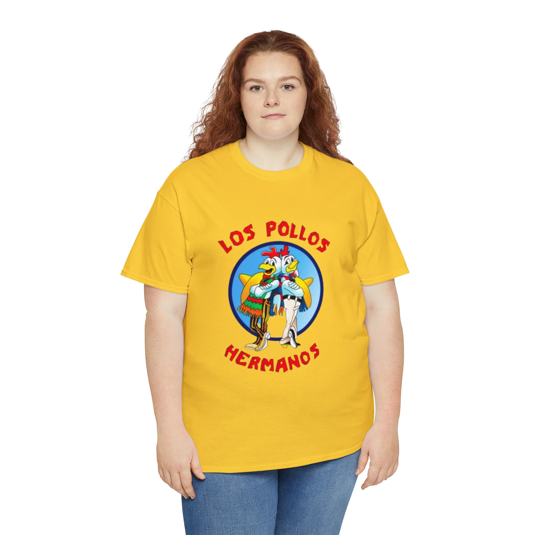 Pollos- Unisex Heavy Cotton T-Shirt - Creations by Chris and Carlos