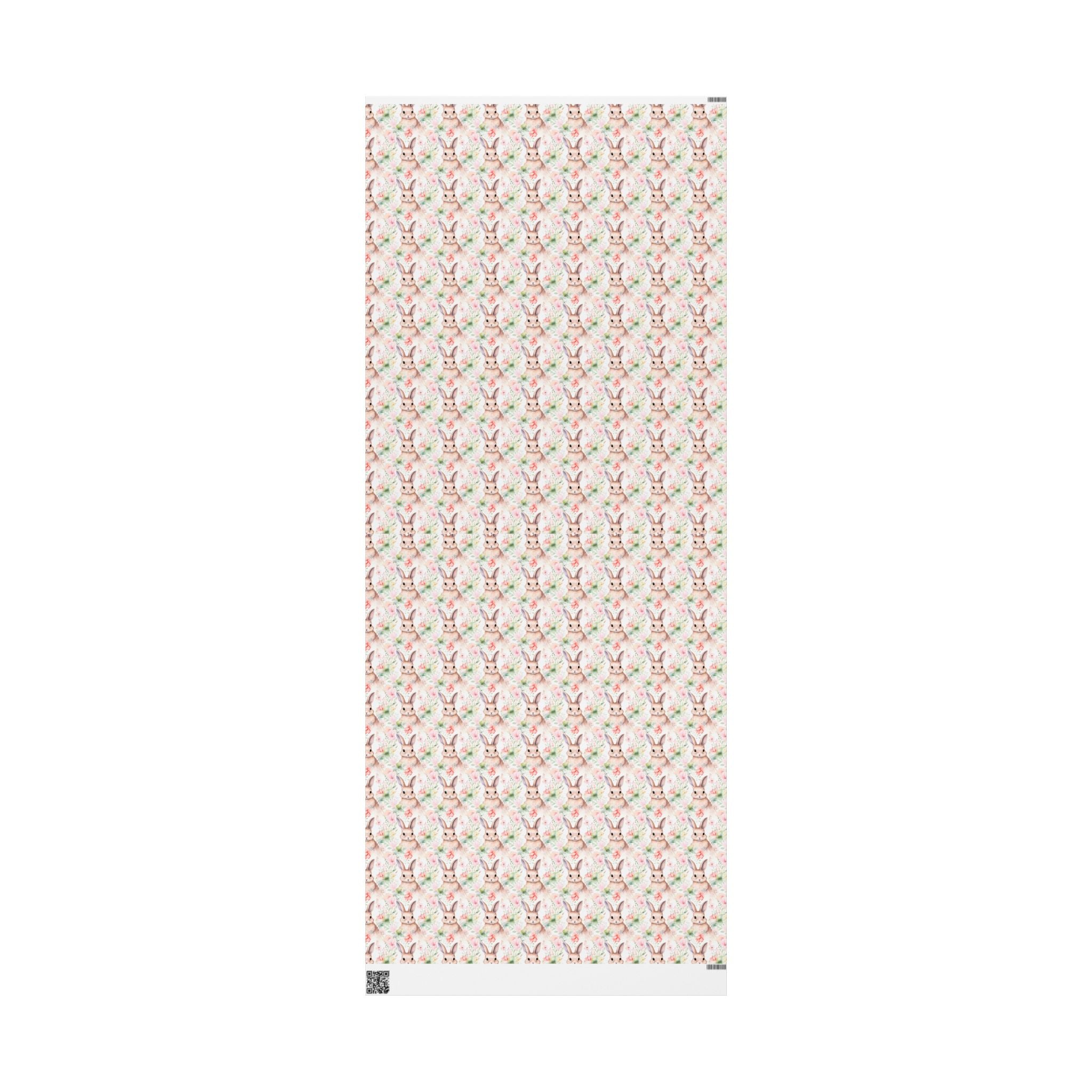 Easter Floral Bunny Wrapping Paper Roll — Cute Pastel Rabbit Gift Wrap for Baby Showers & Easter - Creations by Chris and Carlos