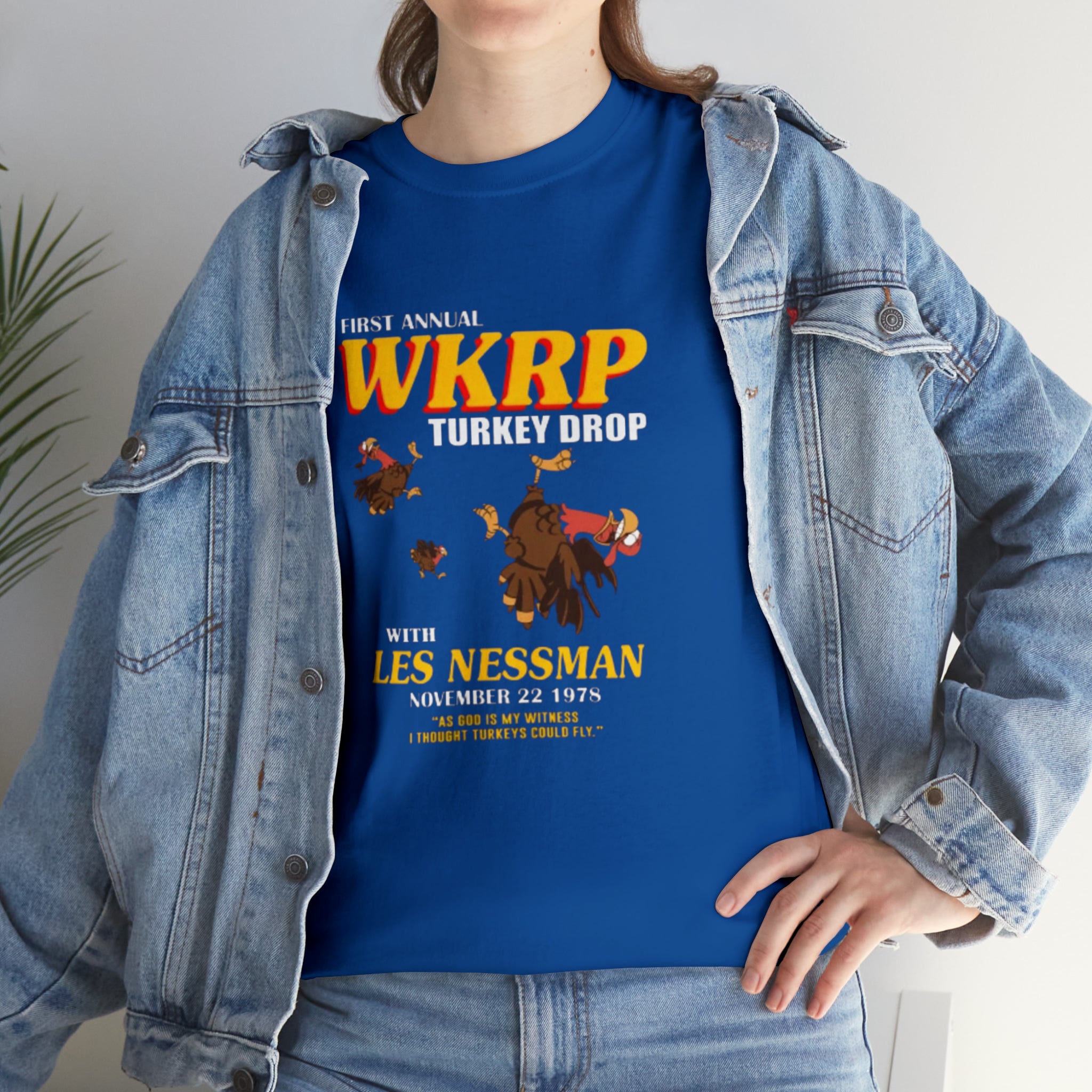 WKRP 70's TV Show- Unisex Heavy Cotton T-Shirt - Creations by Chris and Carlos