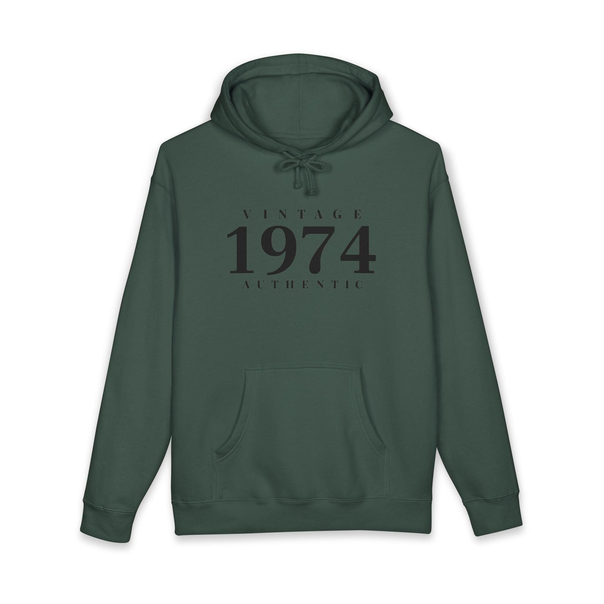 1974 Vintage Hoodie Authentic 1974 Birthday Pullover- Personalize - Creations by Chris and Carlos