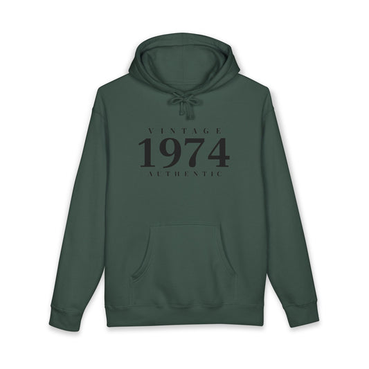 1974 Vintage Hoodie Authentic 1974 Birthday Pullover- Personalize - Creations by Chris and Carlos