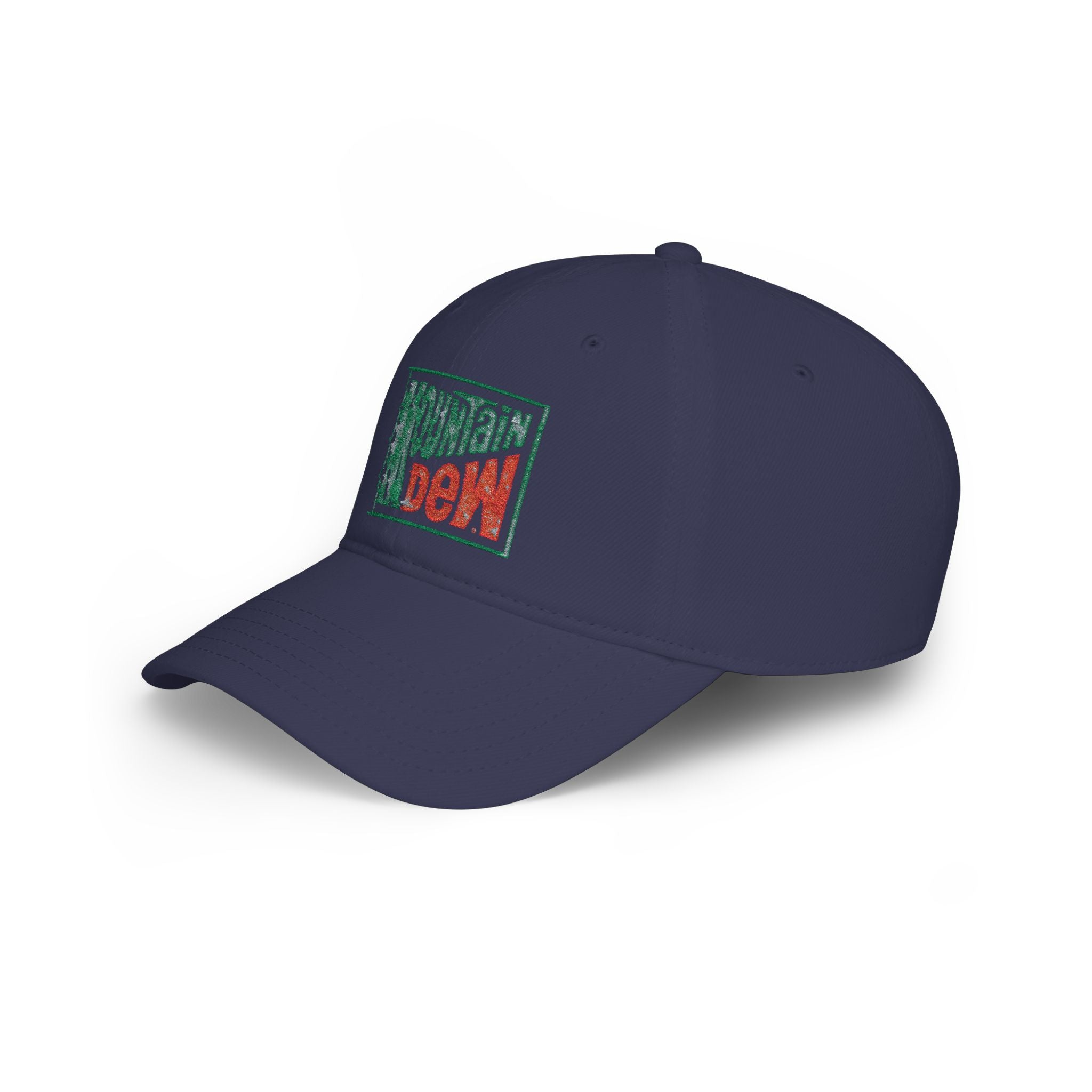 Mountain Dew Retro Logo Baseball Cap — Distressed Vintage Soda Hat - Creations by Chris and Carlos