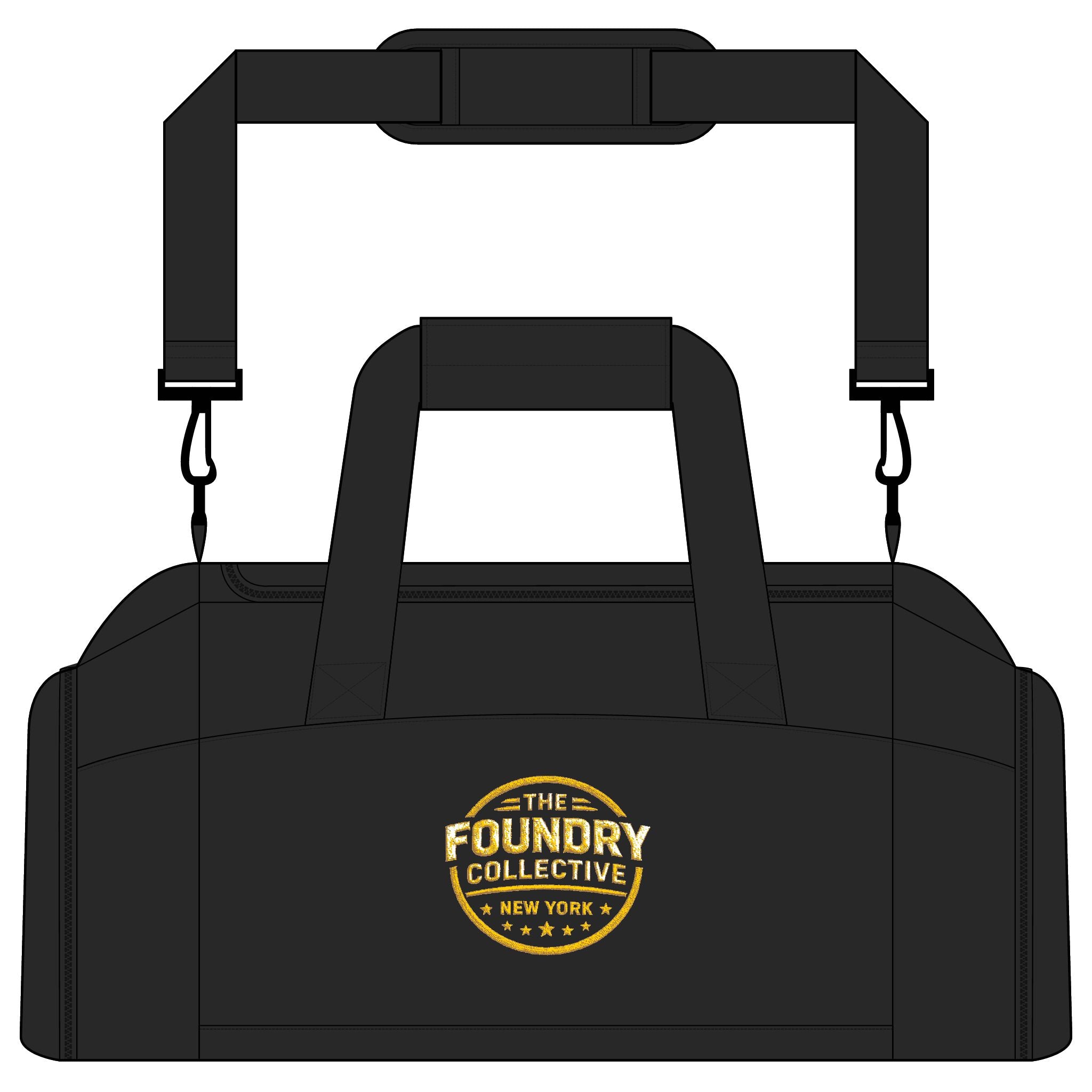 The Foundry Collective NYC Logo Gym Bag — Durable Duffle for Workouts & Travel - Creations by Chris and Carlos