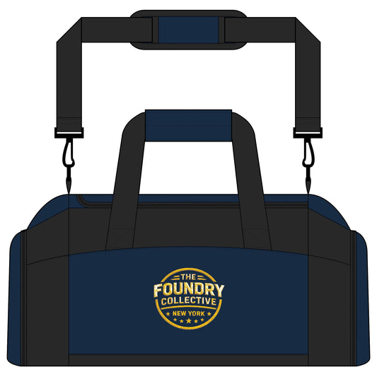 The Foundry Collective NYC Logo Gym Bag — Durable Duffle for Workouts & Travel - Creations by Chris and Carlos