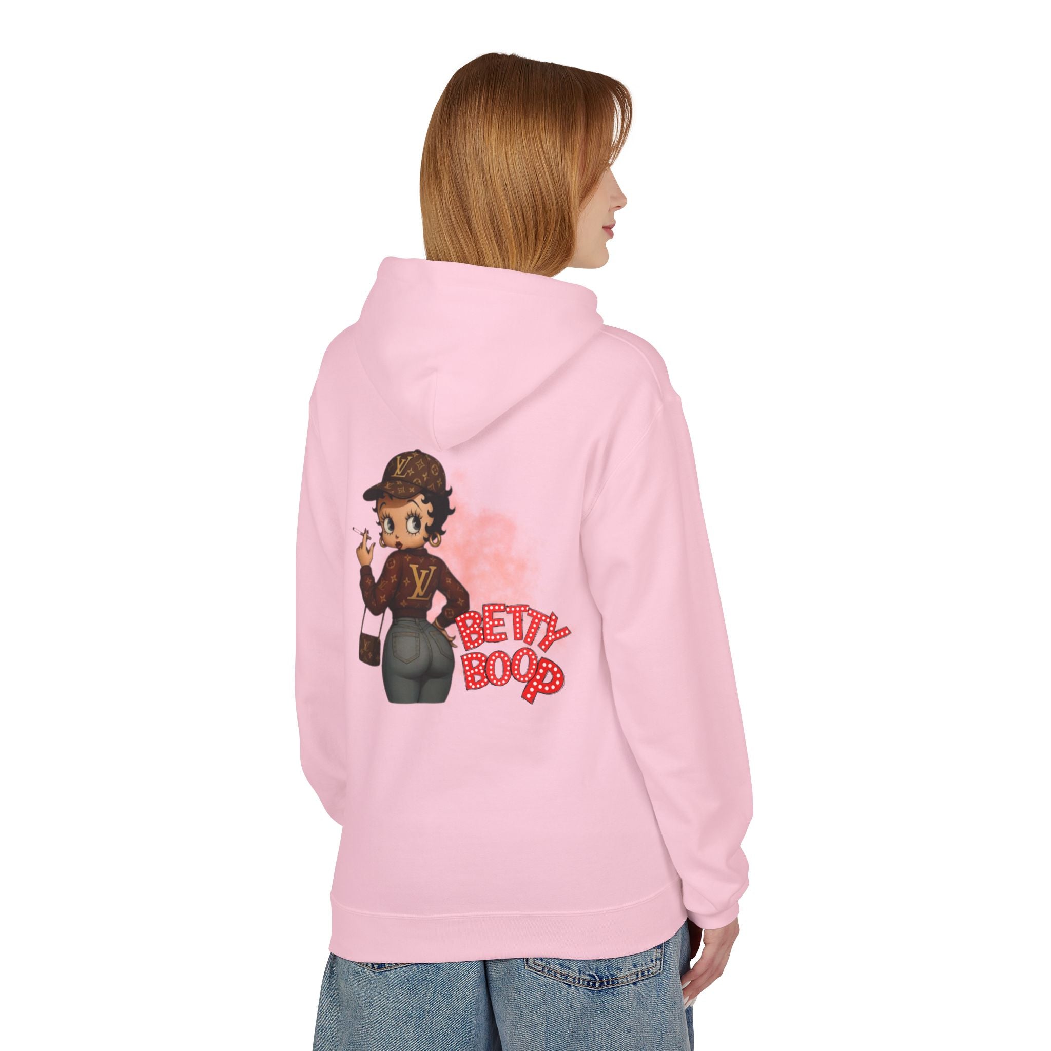 Betty Boop Designer Logo Hoodie — Retro Cartoon Graphic Pullover - Creations by Chris and Carlos