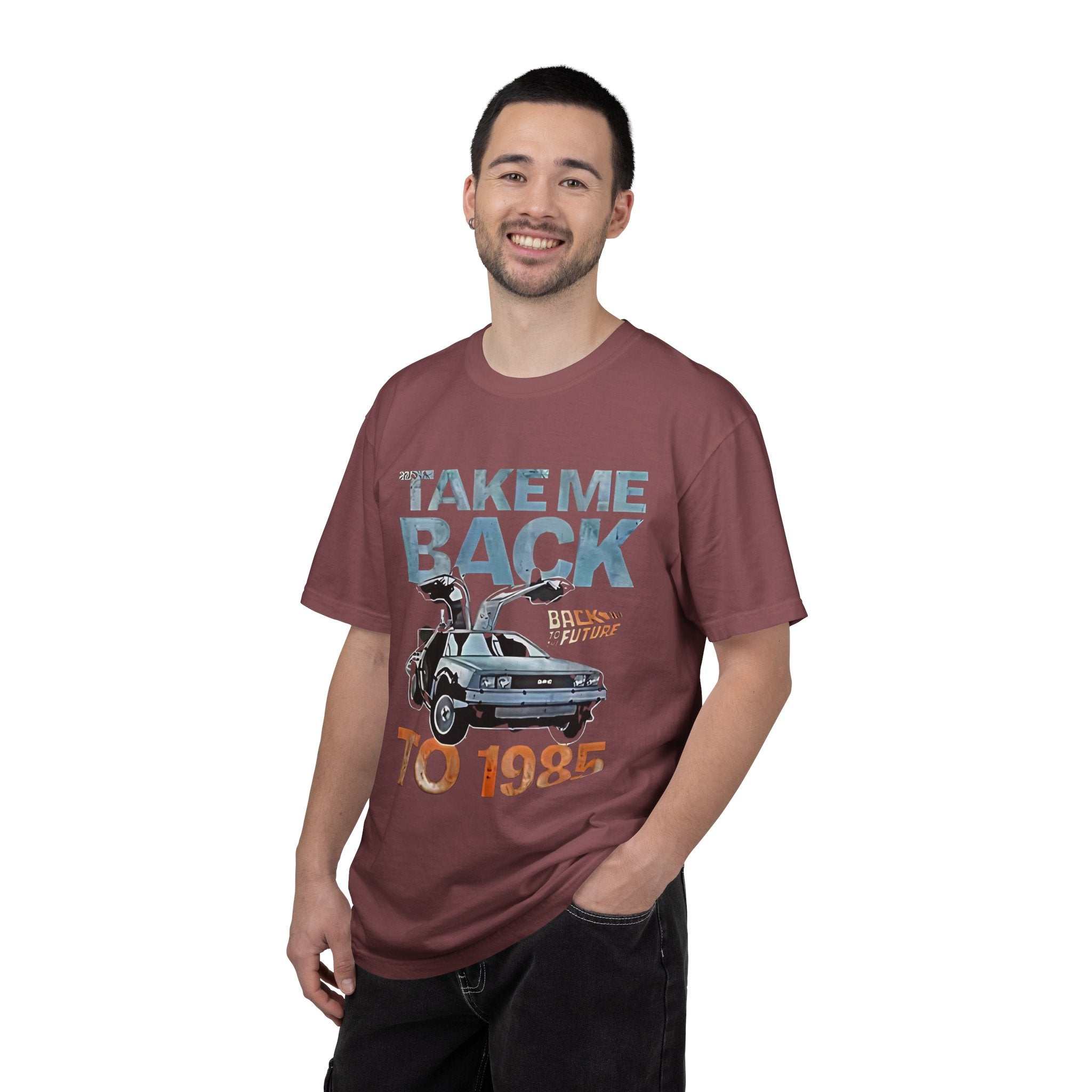 Retro 'Take Me Back to 1985' T-Shirt — Vintage DeLorean Back to the Future Tee - Creations by Chris and Carlos