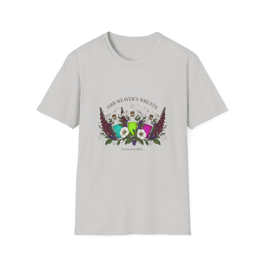 Wanderer’s Wreath T‑Shirt — Floral Travel Camera Graphic Tee - Creations by Chris and Carlos