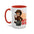Accent Coffee Mug — Retro Pin-Up Character with 'Betty Boop' Text - Creations by Chris and Carlos