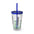 Powered by Plants- Sunsplash Tumbler with Straw, 16oz
