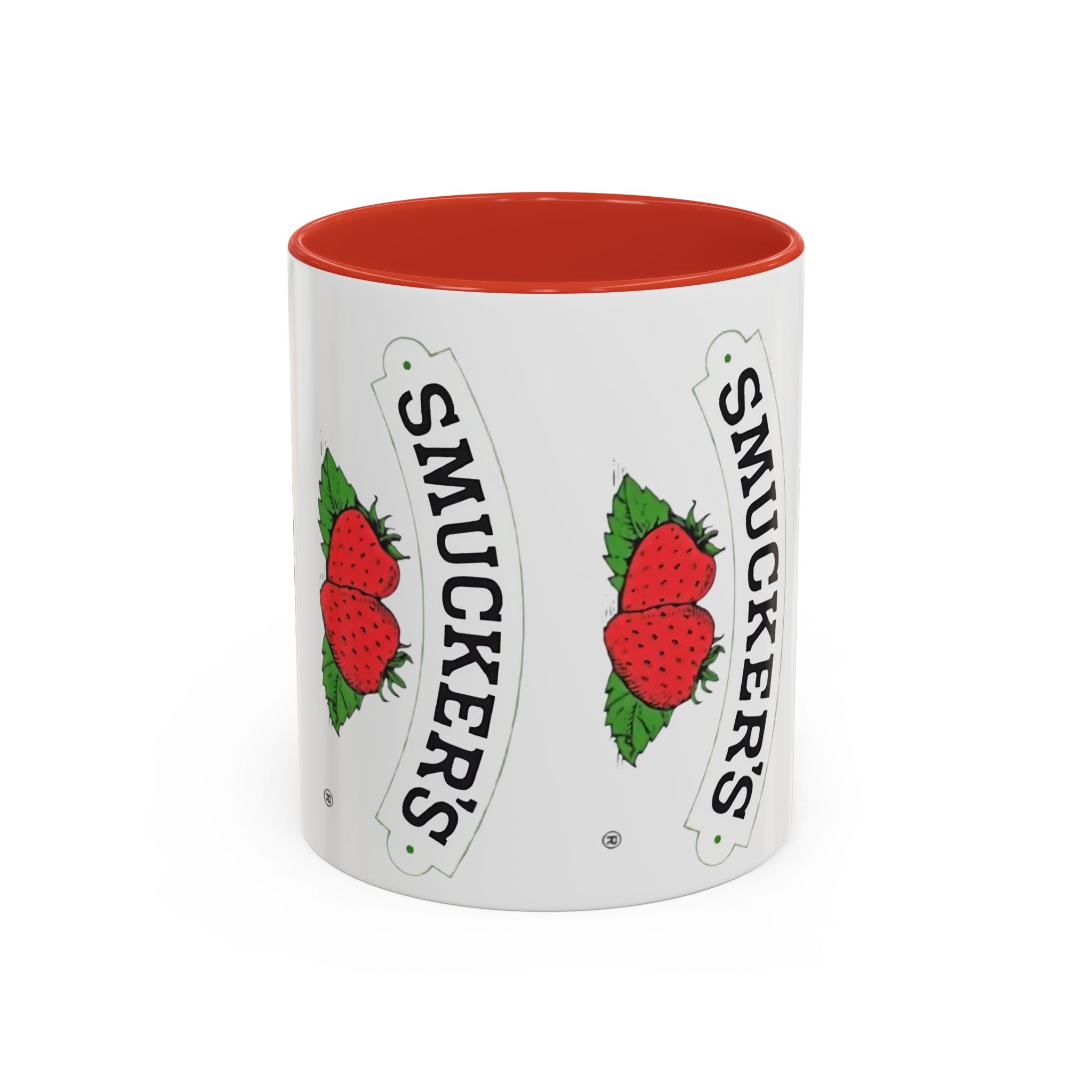 Smucker’s Strawberry Logo Accent Coffee Mug (11/15oz) - Creations by Chris and Carlos