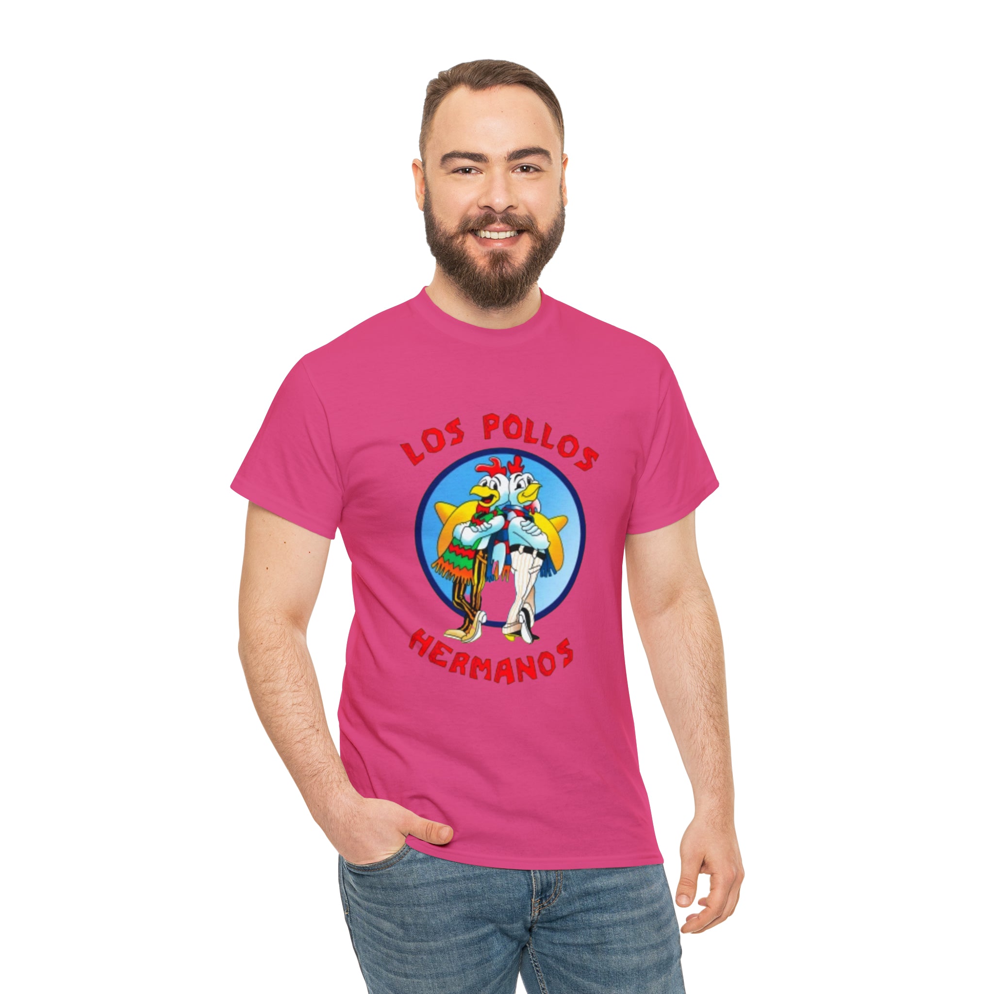 Pollos- Unisex Heavy Cotton T-Shirt - Creations by Chris and Carlos