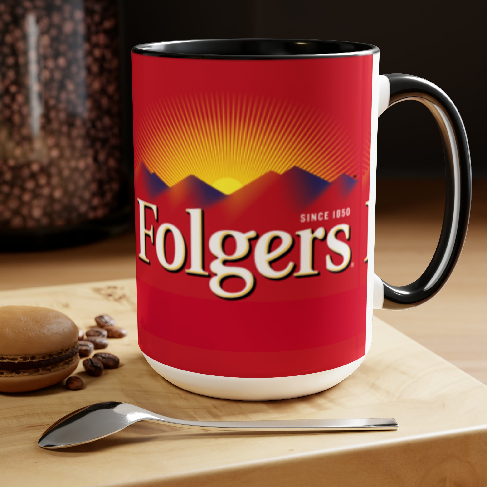 Folgers- White Ceramic Mug - Creations by Chris and Carlos