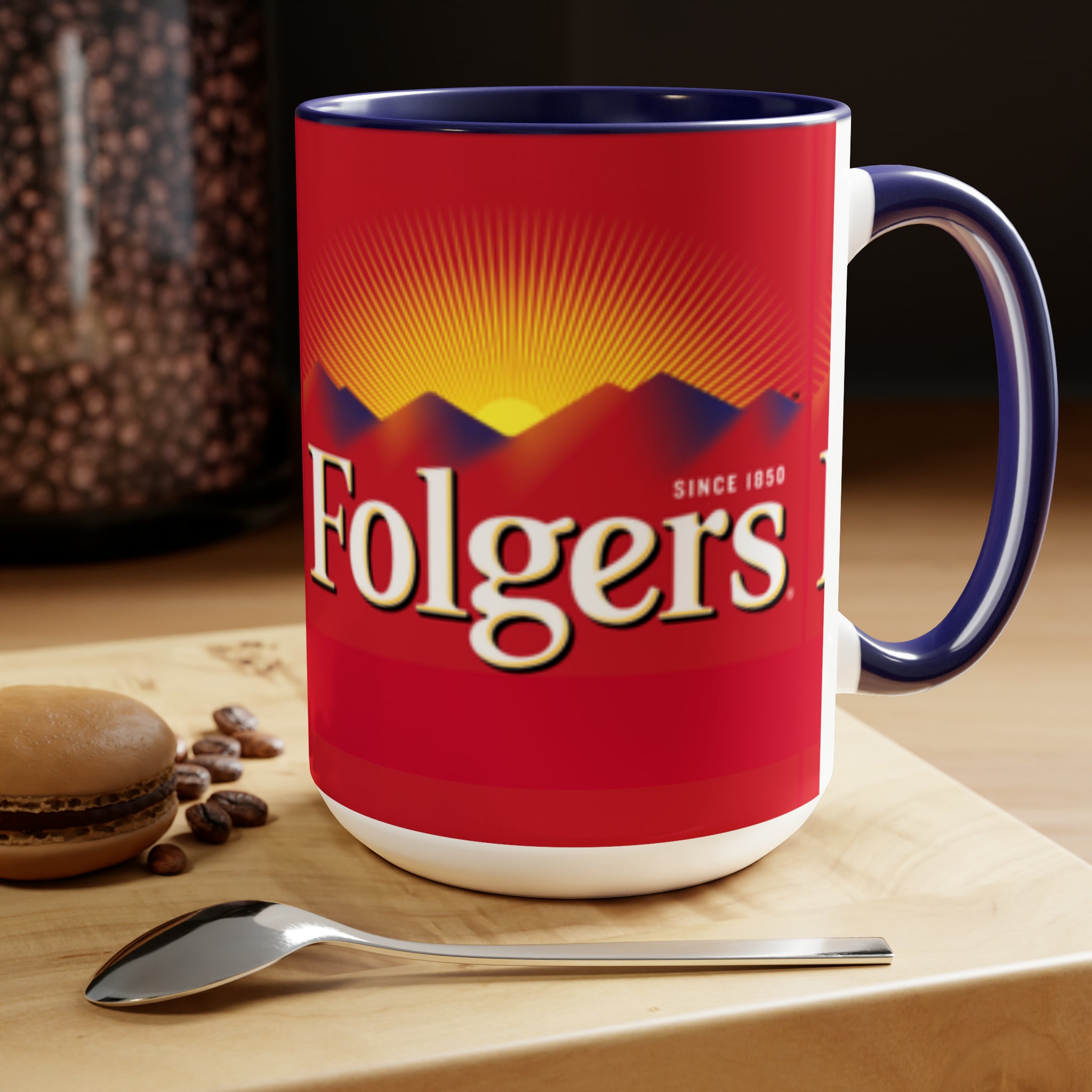Folgers- White Ceramic Mug - Creations by Chris and Carlos