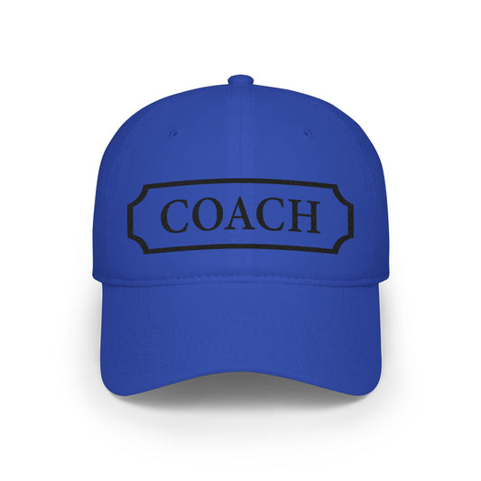 Coach Baseball Cap — Embroidered Low Profile Coach Hat for Sports Coaches & Team Gifts - Creations by Chris and Carlos