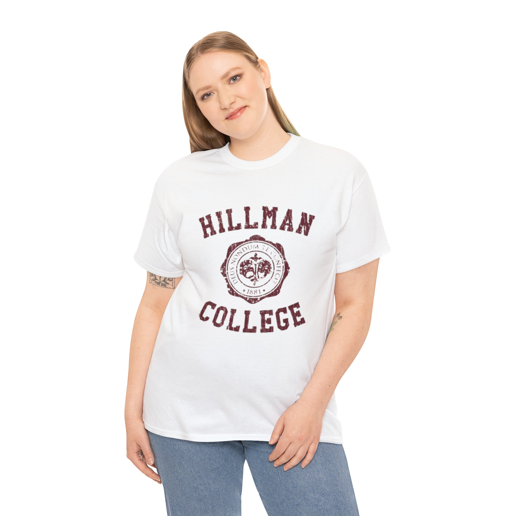 Hillman College- Unisex Heavy Cotton T-Shirt - Creations by Chris and Carlos