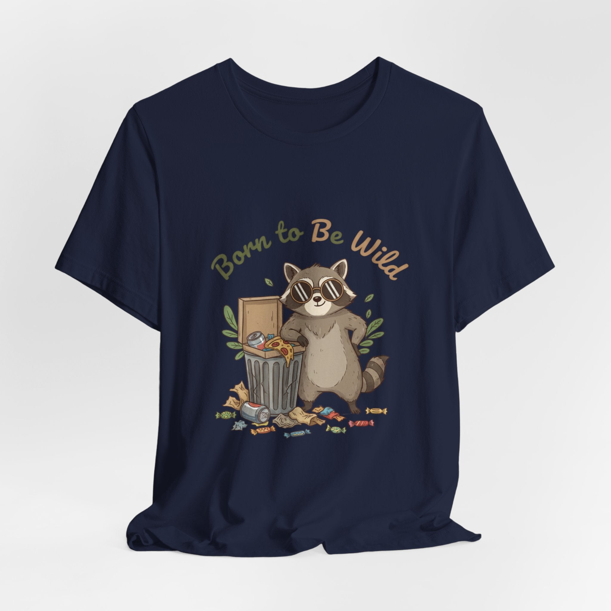 Trash Panda Raccoon Doodle Tee | goofy critter, possum art - Creations by Chris and Carlos