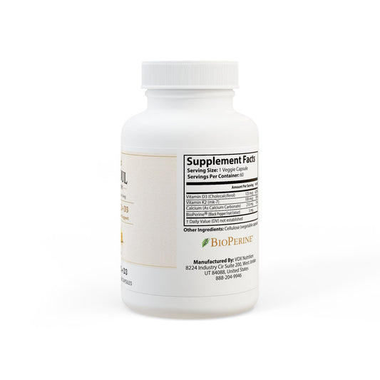 Vitamin K2 + D3 Supplement (60 Capsules) - Creations by Chris and Carlos