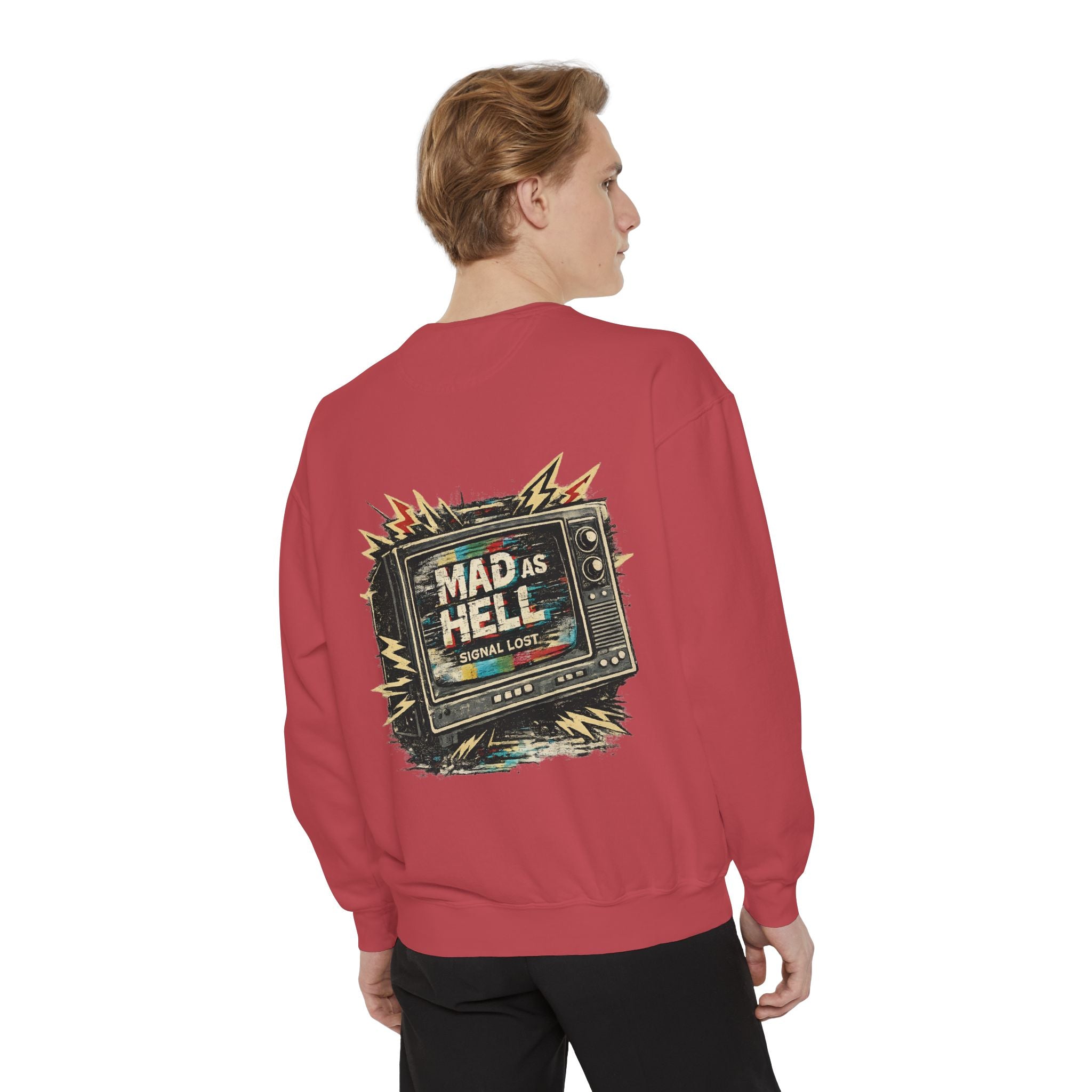 Mad As Hell TV Network Sweatshirt — Vintage Protest Graphic Crewneck - Creations by Chris and Carlos