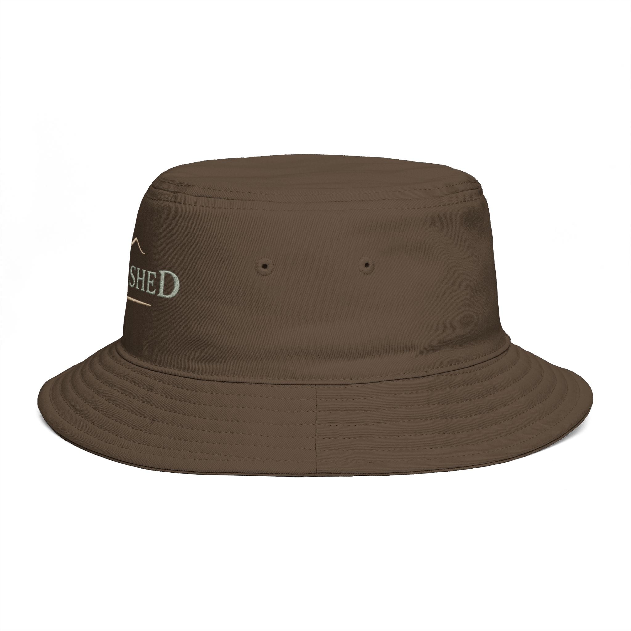 Sunwashed Mountain Bucket Hat — Brown Outdoor Travel & Festival Sun Hat - Creations by Chris and Carlos