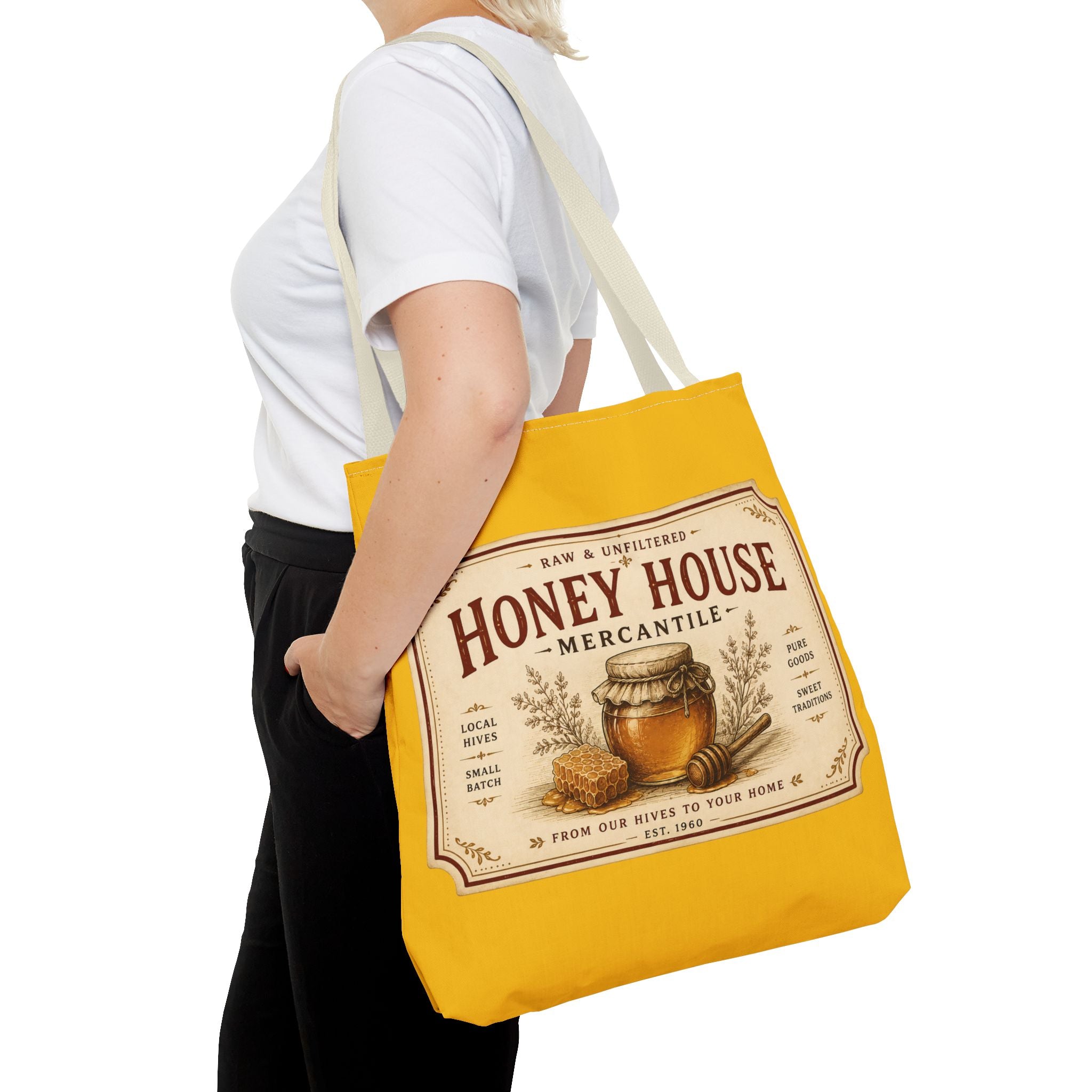 Tote Bag — Honey House Vintage Honey Label Design - Creations by Chris and Carlos