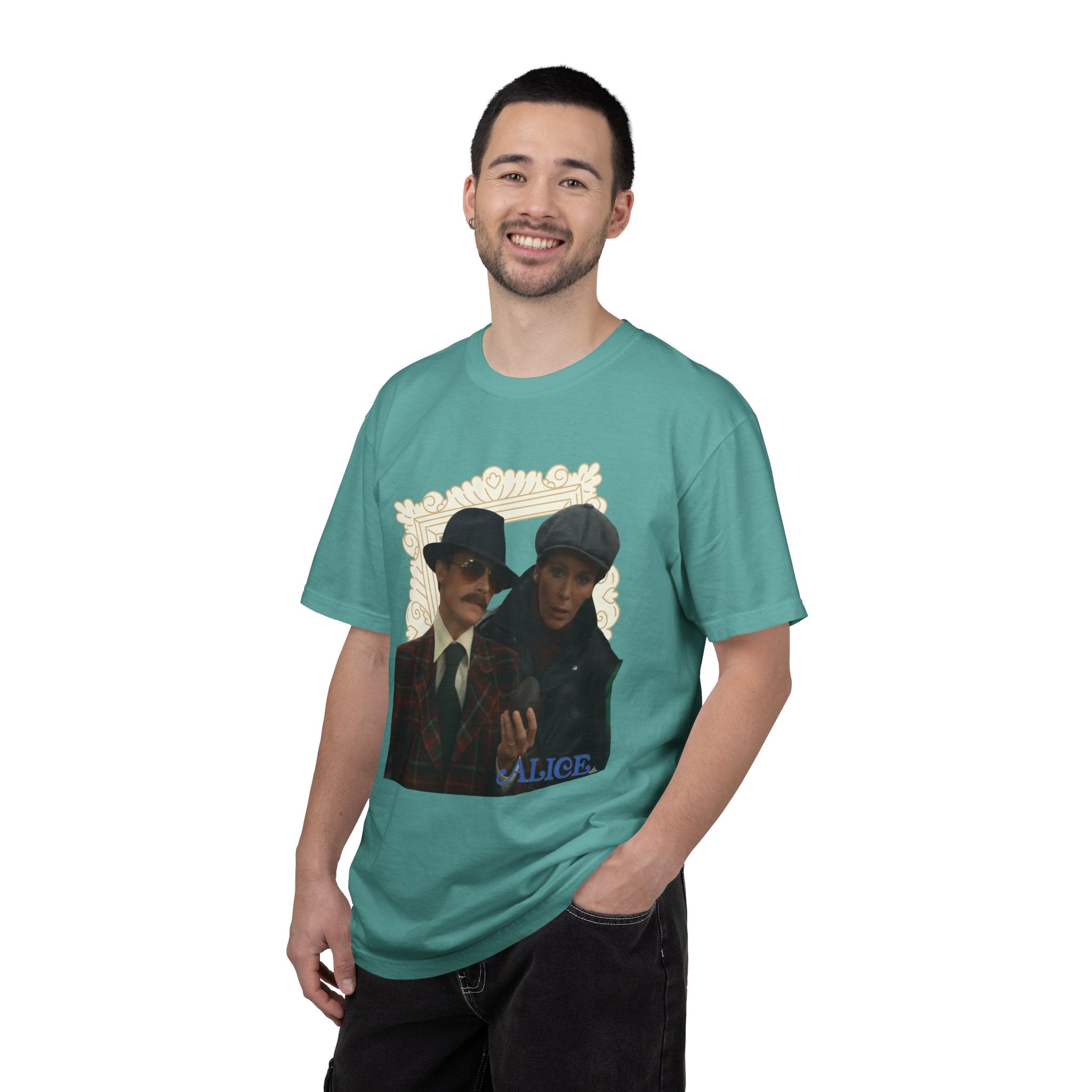 Alice Tv Show- Sam Buttler & Team Vintage Detective Portrait T-Shirt — 'Alice' Graphic Tee - Creations by Chris and Carlos