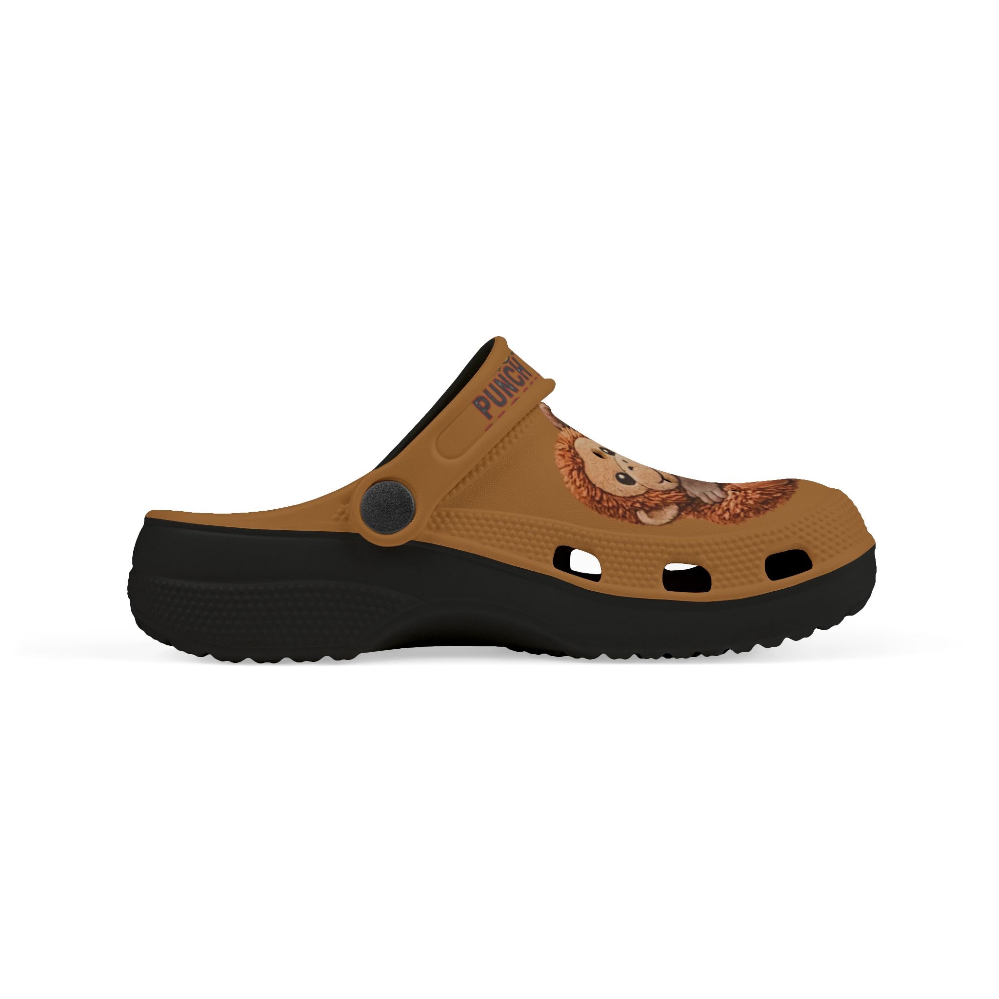Kids Punch the Monkey Graphic Foam Clogs — "Punch the Monkey" Printed Slip‑On Shoes - Creations by Chris and Carlos
