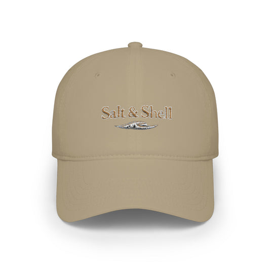 Low Profile Baseball Cap — Subtle Sequin 'Salt Life' Beach Hat - Creations by Chris and Carlos