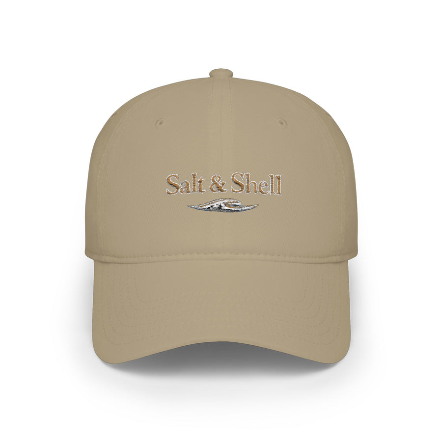 Low Profile Baseball Cap — Subtle Sequin 'Salt Life' Beach Hat