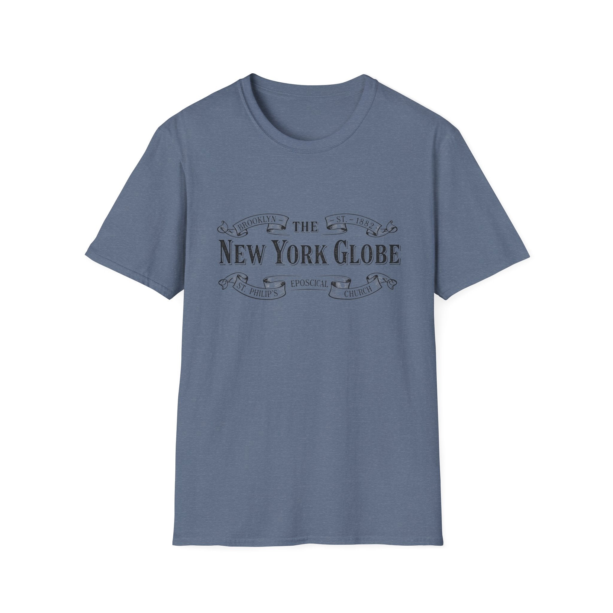 New York Globe Vintage Logo T-Shirt Guilded Age Inspired - Creations by Chris and Carlos