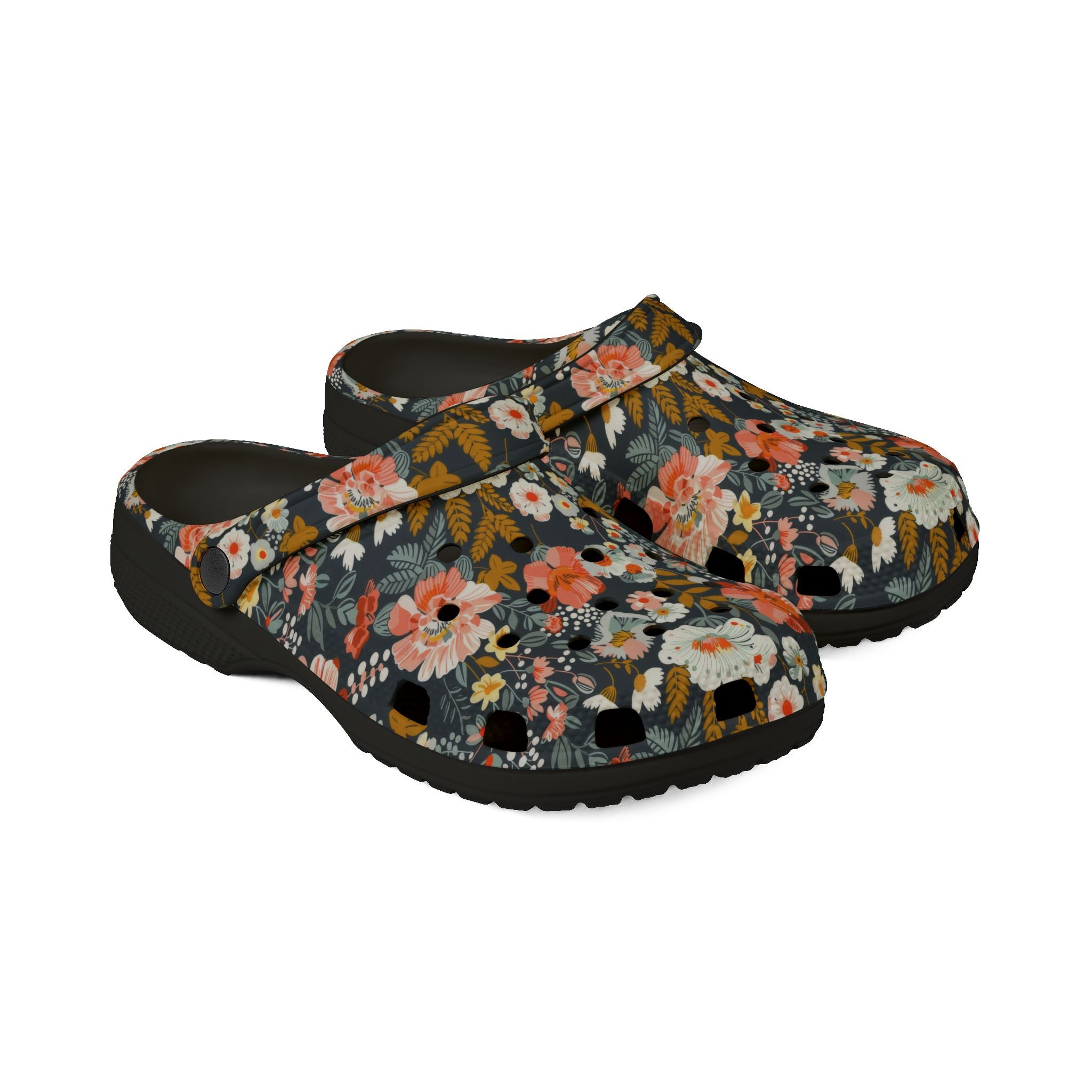Floral Garden EVA Clogs — Lightweight Waterproof Slip-On Shoes - Creations by Chris and Carlos