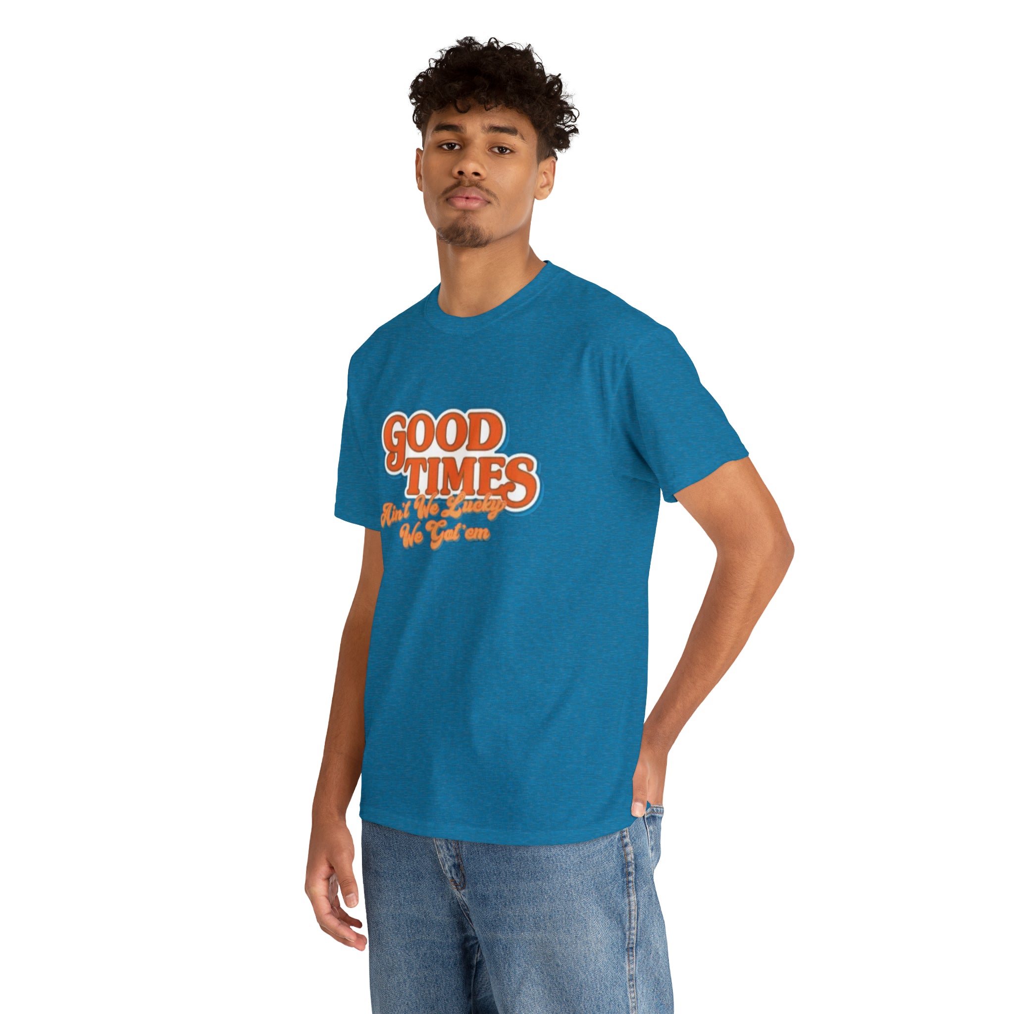 Good Times 70's TV Show- Unisex Heavy Cotton T-Shirt - Creations by Chris and Carlos