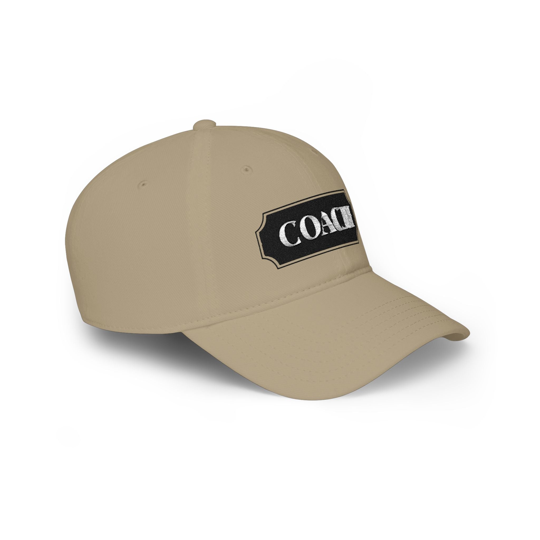 Coach Embroidered Patch Baseball Cap — Low Profile Coach Hat - Creations by Chris and Carlos
