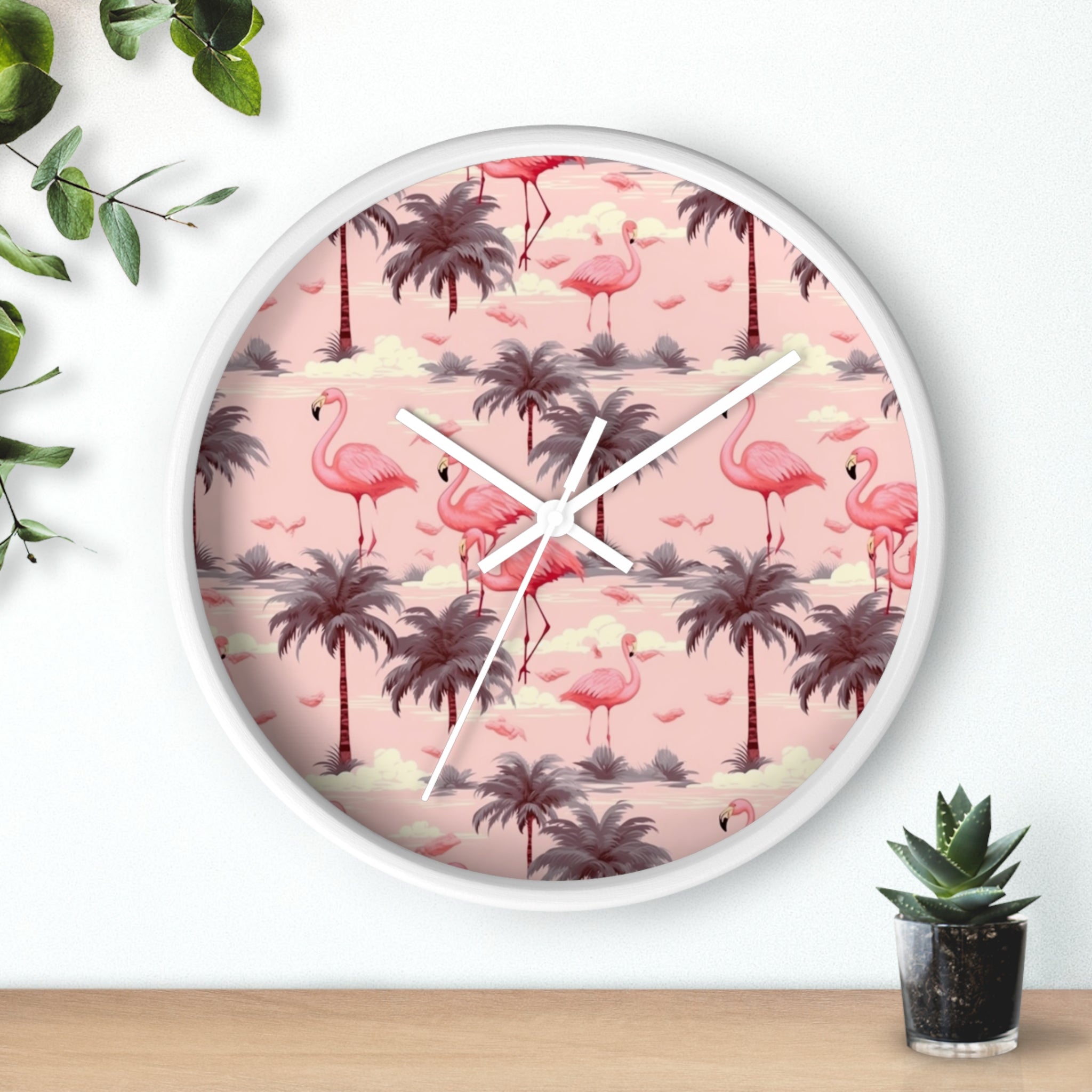 Flamingo- Wall Clock - Creations by Chris and Carlos