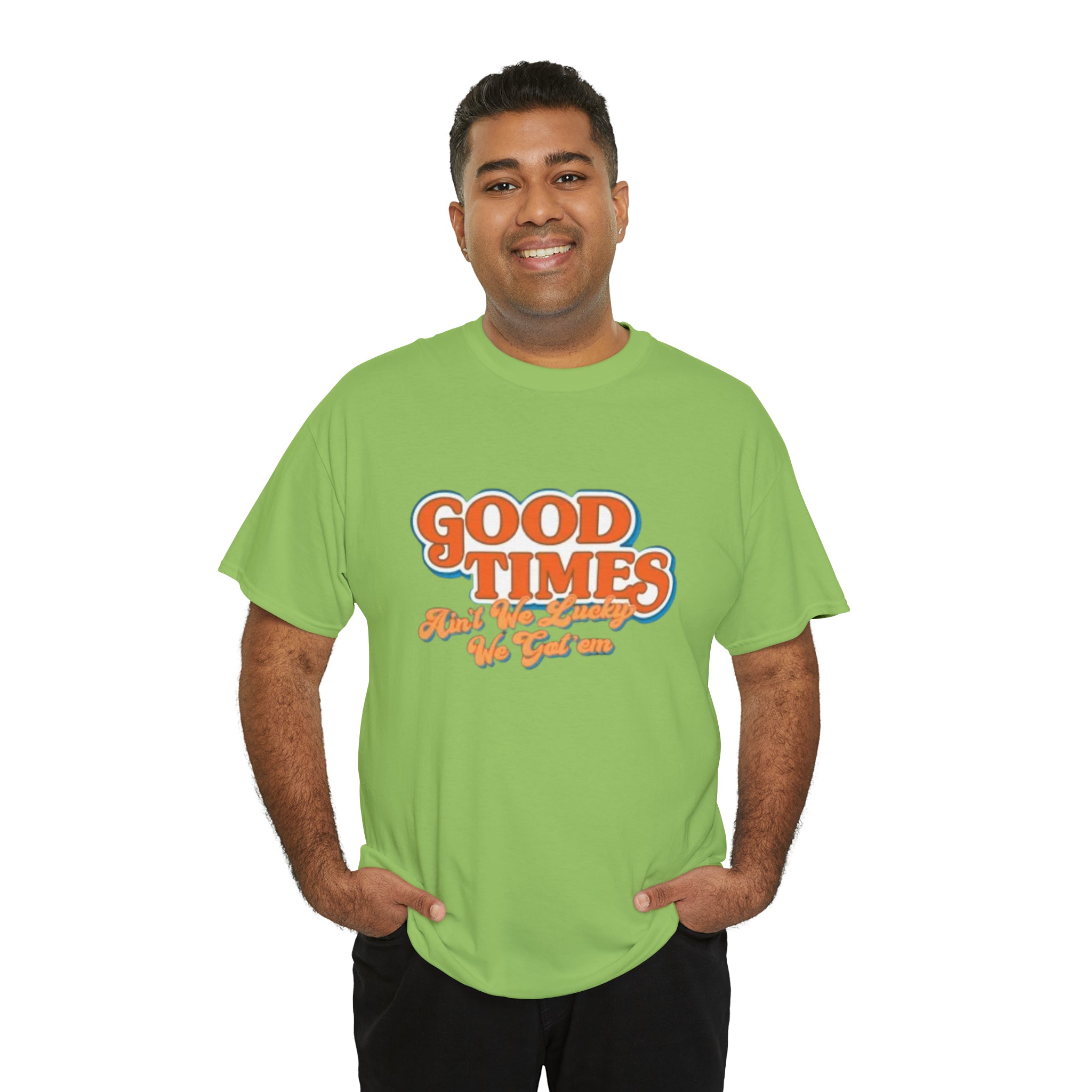 Good Times 70's TV Show- Unisex Heavy Cotton T-Shirt - Creations by Chris and Carlos