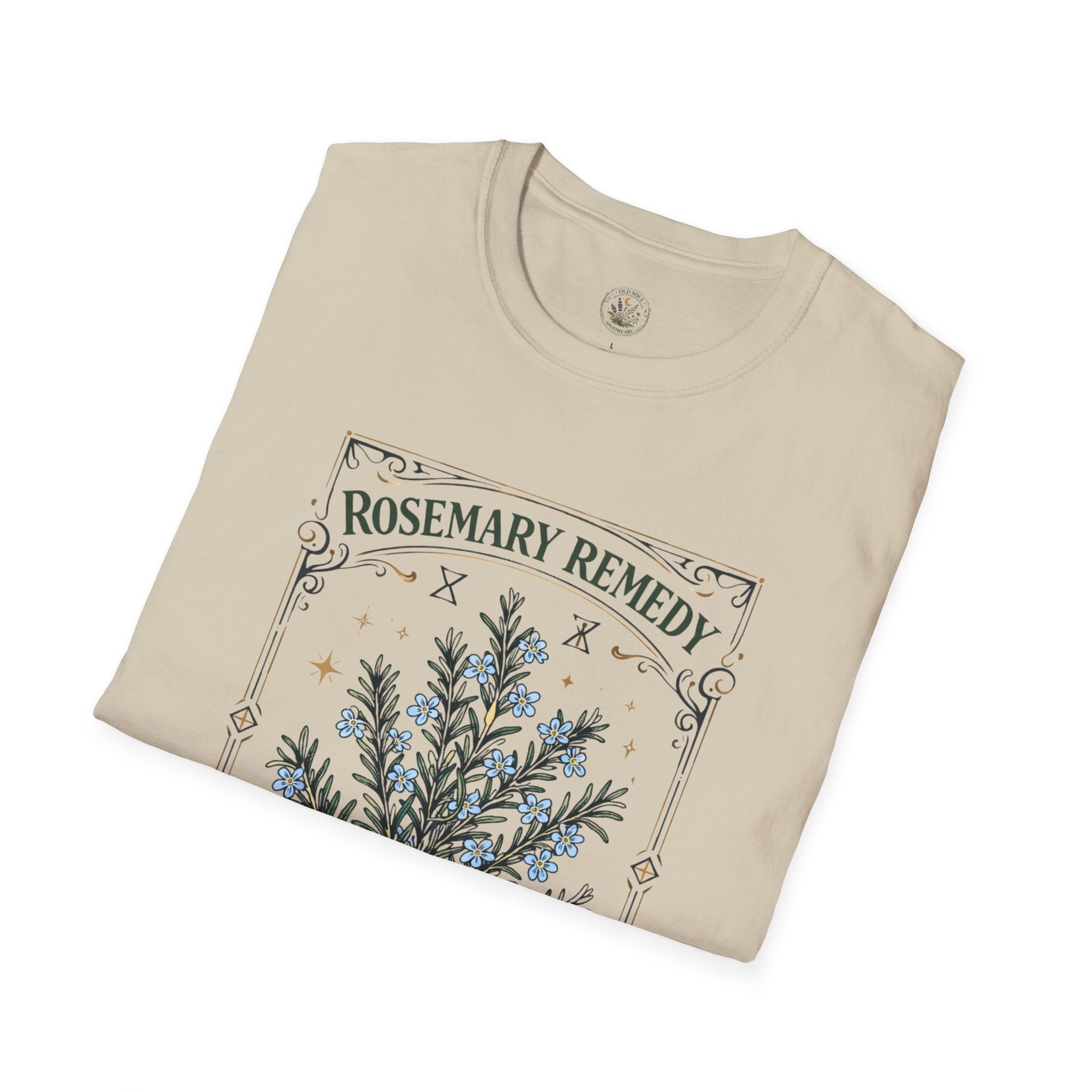 Old Soul Apothecary Rosemary Remedy T-Shirt – Botanical Herbal Remedy Tee - Creations by Chris and Carlos