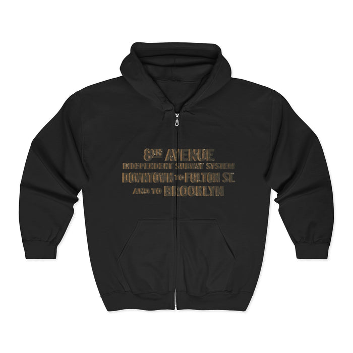 The Foundry Collective NYC Subway Stations Zip Hoodie — Grand Central, Broadway, Canal St., 5th Avenue