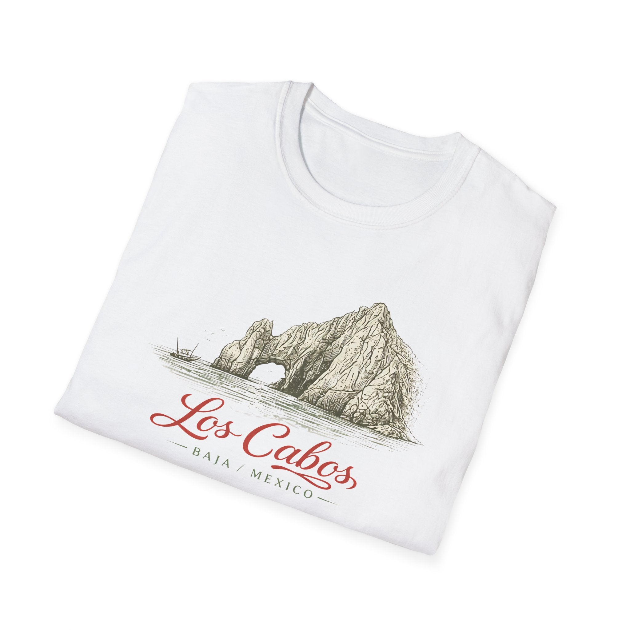 Los Cabos Mountain Illustration T‑Shirt — Retro Mexican Travel Tee - Creations by Chris and Carlos
