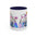 Mamma Floral Mug — Colorful 'MAMA' Lettering with Flowers & Cute Lilo Character (11oz/15oz)