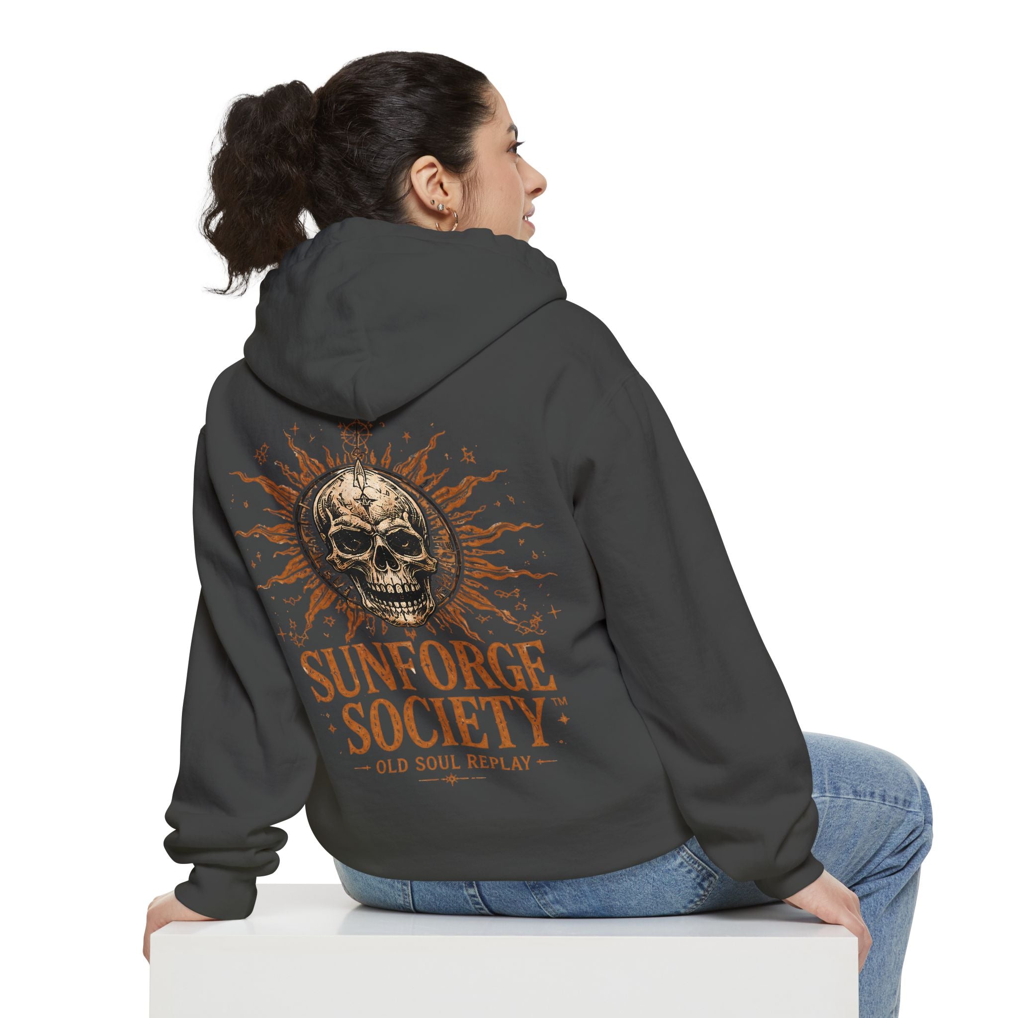 Sun Forge Steampunk Garment-Dyed Hoodie - Creations by Chris and Carlos