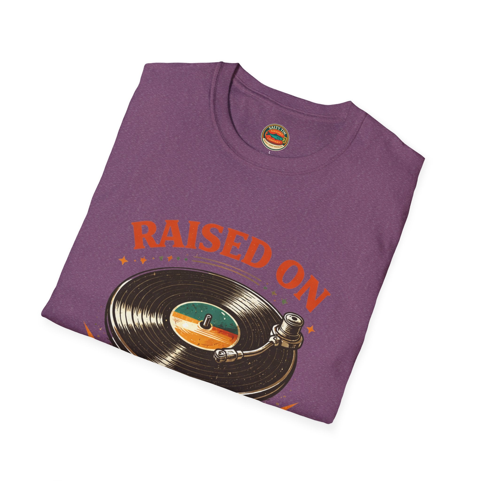 Raised on Vinyl T-Shirt — Retro Record Lover Tee - Creations by Chris and Carlos