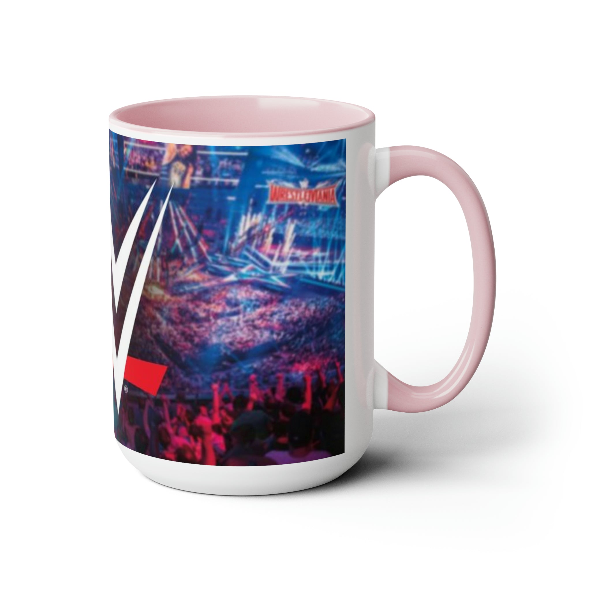 WWE- Logo White Ceramic Mug - Creations by Chris and Carlos