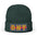 BNY Embroidered Knit Beanie – Vintage Letter Patch Winter Hat - Creations by Chris and Carlos