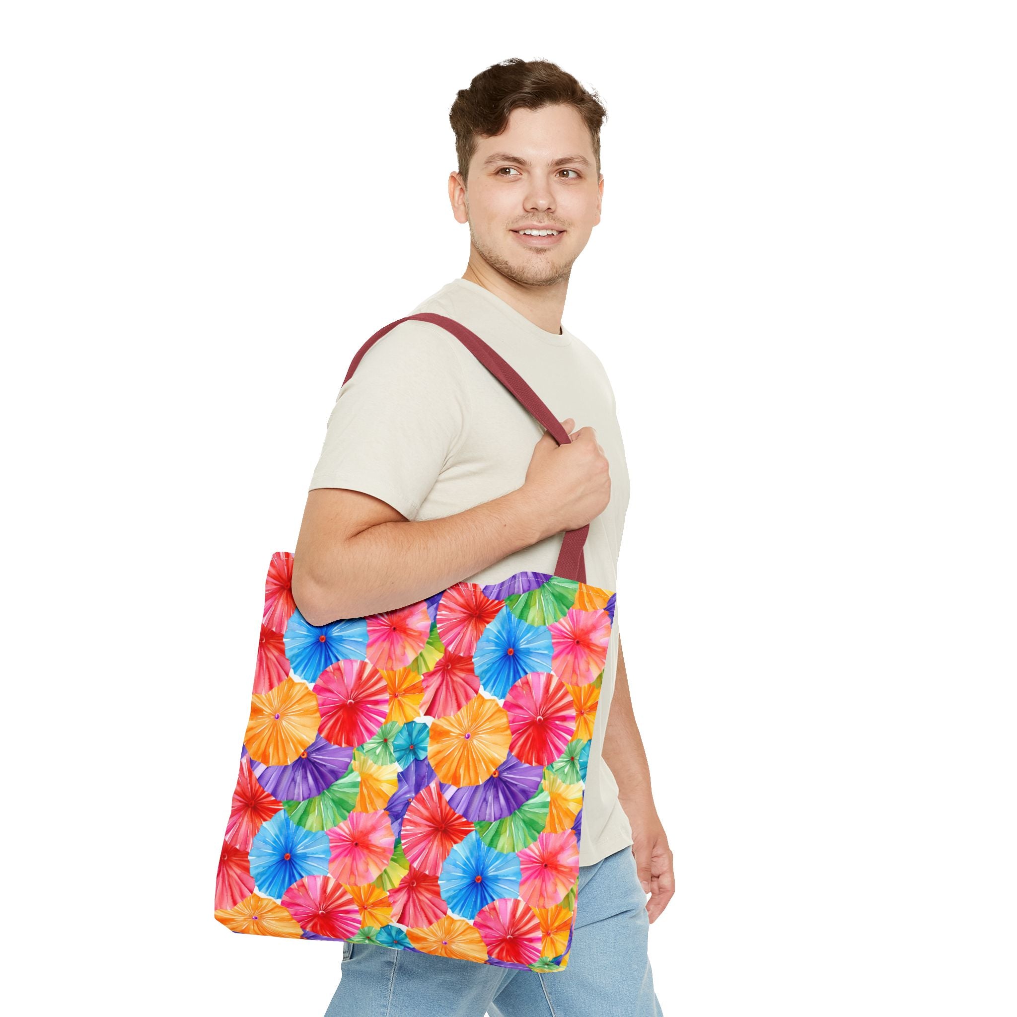 Sol y Alegría (Sun and Joy) Collection- Cactus Succulent Pattern Microfiber Blanket Soft Velveteen Throw for Home & Garden Lovers Colorful Paper Parasol Pattern Tote Bag — Vibrant Summer Beach Market Bag - Creations by Chris and Carlos