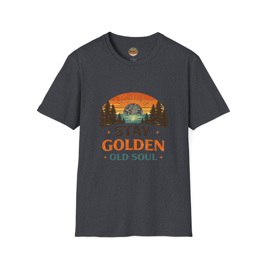 Stay Golden Old Soul T-Shirt — Vintage Sunset Nature Tee - Creations by Chris and Carlos