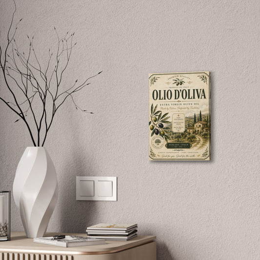 Olive Oil Vintage Kitchen Canvas - Creations by Chris and Carlos