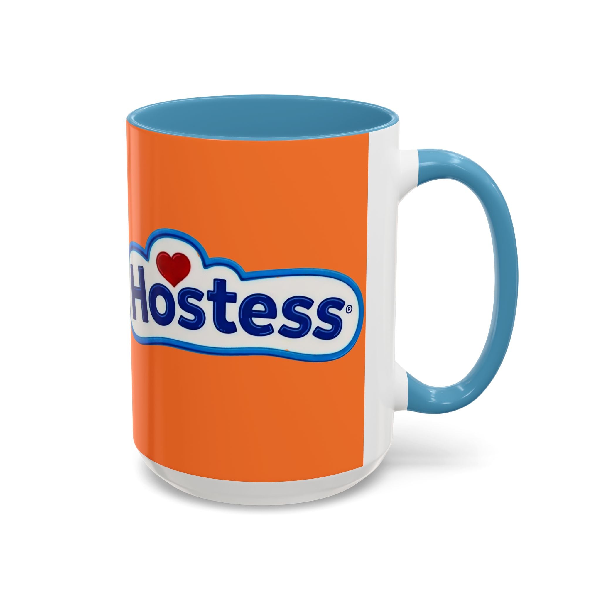 Hostess Logo Accent Coffee Mug — Retro Orange 11/15oz - Creations by Chris and Carlos
