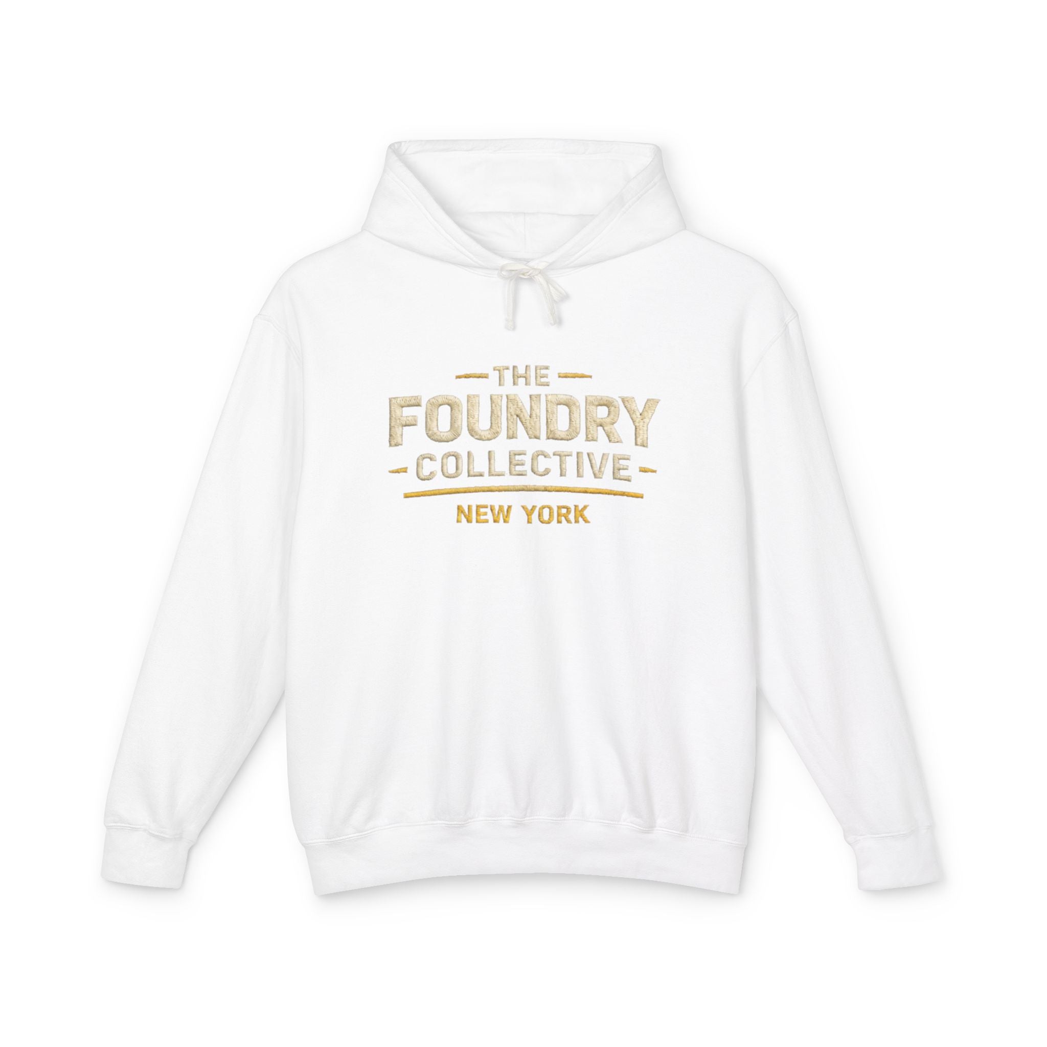 The Foundry Collective New York Hoodie — Lightweight Vintage Logo Sweatshirt - Creations by Chris and Carlos