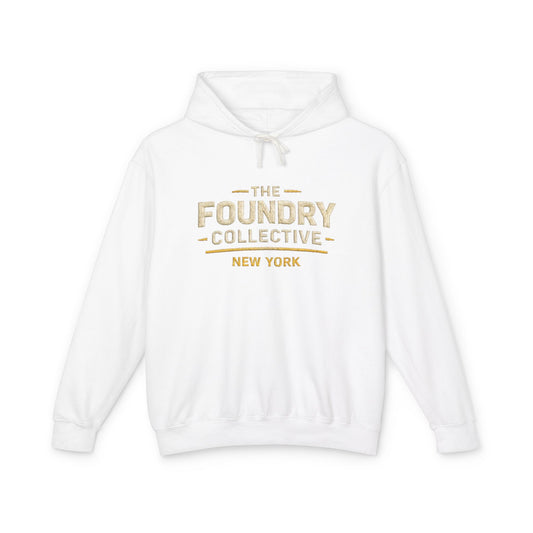 The Foundry Collective New York Hoodie — Lightweight Vintage Logo Sweatshirt - Creations by Chris and Carlos