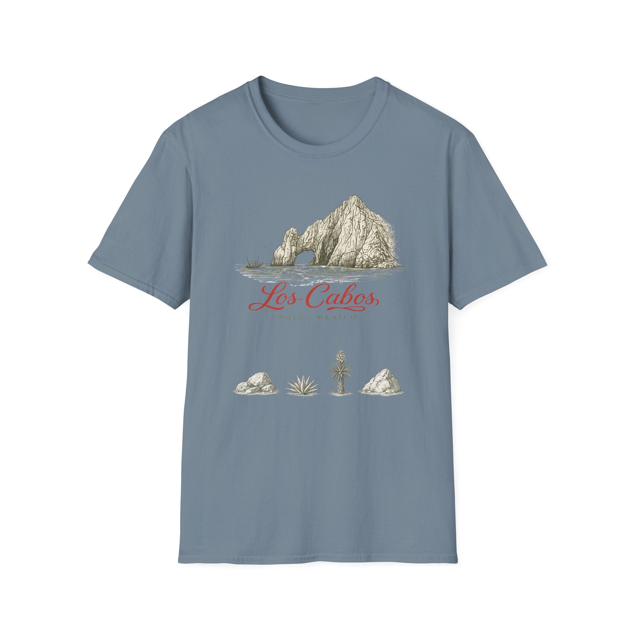 Los Cabos Mountain Illustration T‑Shirt — Retro Mexican Travel Tee - Creations by Chris and Carlos