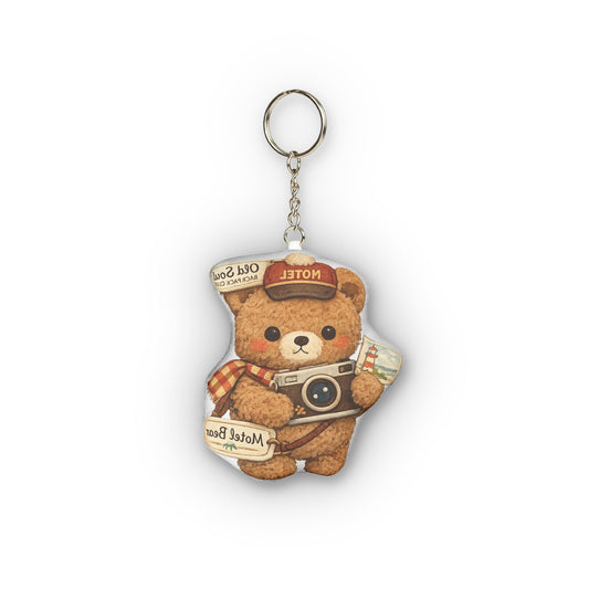Bear Camera Mini Plush Keychain – Cute Travel Bear Keyring - Creations by Chris and Carlos